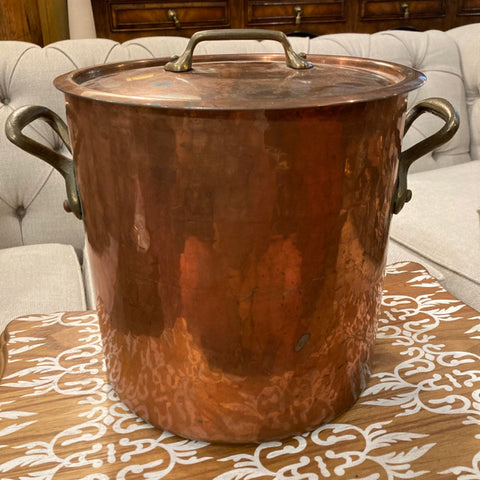 copper stock pot