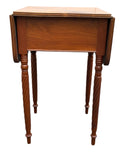 Mahogany Drop Leaf Table with Two Drawers