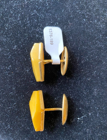 10k amber cuff links