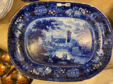 Flo blue platter