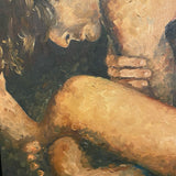 signed painting of male nude