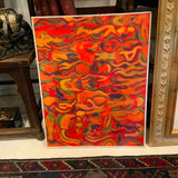 Colorful abstract oil painting by Shatz