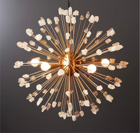 CB2 Ray Quartz chandelier