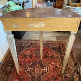 French demilune table