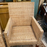 Pair of rattan chairs
