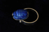 18k (stone) scarab spinner ring