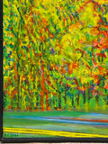 Painting 'Autumn, Across the Street' by Richard Fraenkel