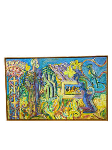 Painting 'Remembering' by Richard Fraenkel