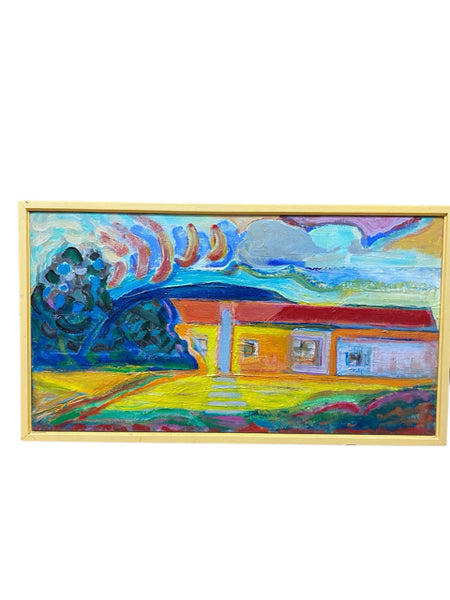Painting 'The Back of M. Jones House' by Richard Fraenkel