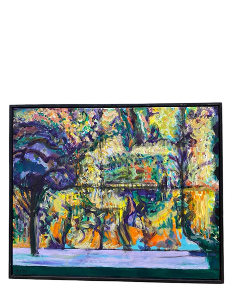 Painting 'Opposite Our Place, Fall' by Richard Fraenkel