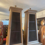 pair of tower cabinets