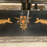 CABINET black hand painted medicine cabinet