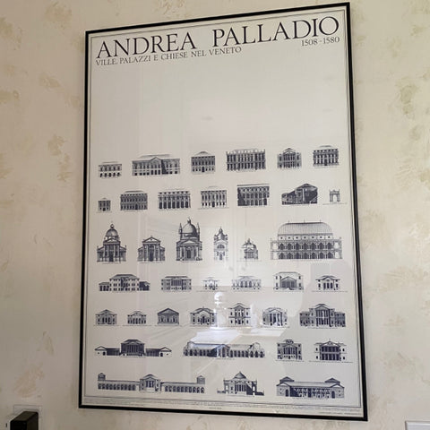 Andrea Palladio Poster, Black & White