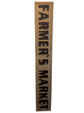 Metal Farmer's Market sign