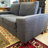 Ikea Kivik 2 seat sofa with gray slip cover