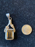 sterling topaz pendant