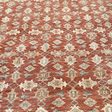 Faryab Blue Red and Cream Persian Rug 9'3" x 12'