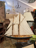 Handcrafted 'Bluenose' Wooden Boat Model