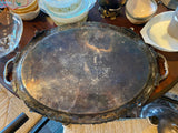 silver plate tray