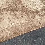 Pottery Barn Kaleen Wool Knotted Rug, Brown Cream Geomtric Melange 10' x 14'