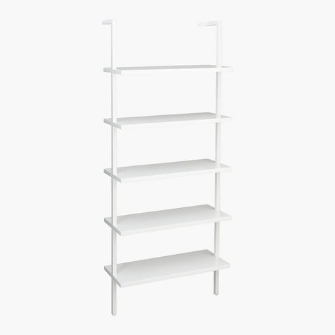 CB2 White Bookcase