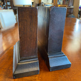 MISC wood bookends with inlay