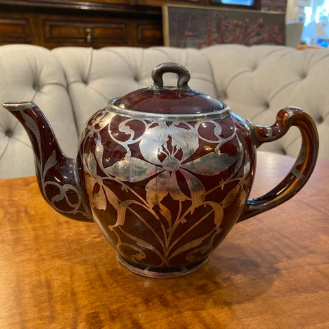 sterling overlay teapot