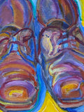 Painting 'The Shoes of the Artist' by Richard Fraenkel