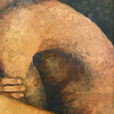 signed painting of male nude