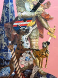 Original Knight Collage by Museum Curator Henry Joyce