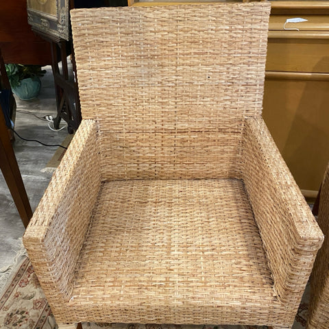 Pair of rattan chairs
