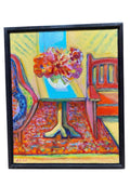 Painting 'Flowers, Interior' by Richard Fraenkel