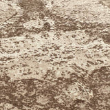 Pottery Barn Kaleen Wool Knotted Rug, Brown Cream Geomtric Melange 10' x 14'