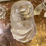 Lalique Martinets Sparrows Vase - Signed