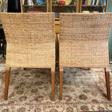 Pair of rattan chairs