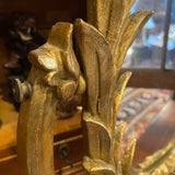 carved gilt wood table top mirror