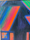 Painting 'Bornholm Barn at Night' by Richard Fraenkel
