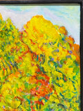 Painting 'Autumn, Across the Street' by Richard Fraenkel