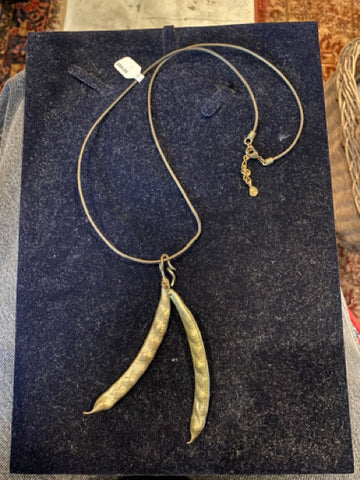 Michael Michaud peapod necklace