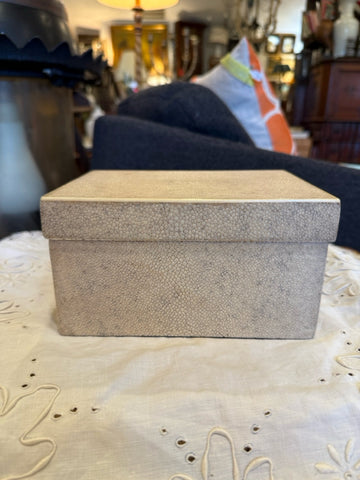 R & Y Augousti Ivory Shagreen Jewelry Box