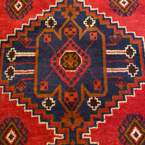 Small red and blue rug