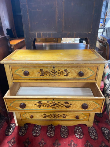 Hand Painted Floral Bureau