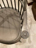 set of 4 metal windsor chairs