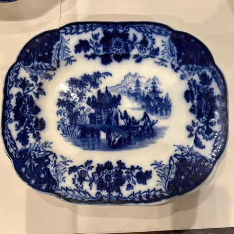 Flo blue platter