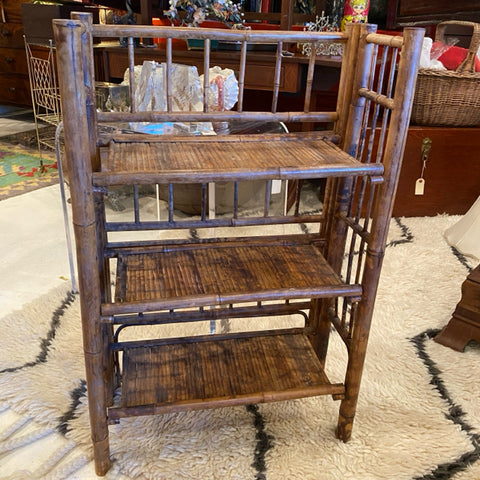 folding bamboo shelf