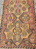 Kilim Rug With Geometric Pattern