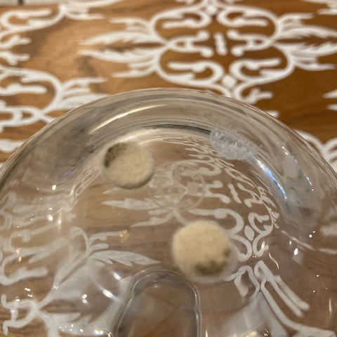 small Baccarrat clear glass beaker vase