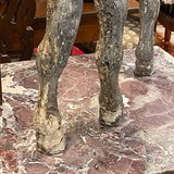 Grey Cast Aluminum Horse Statue