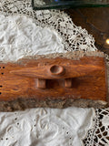 Hand Carved Cribbage Board with Kayak