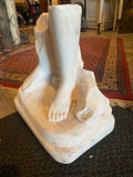 alabaster sculpture of feet